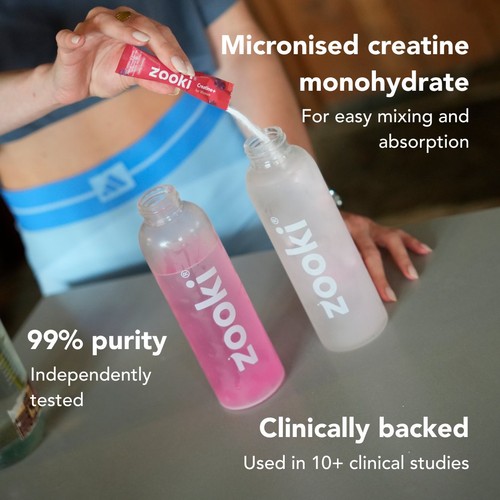 Zooki Creatine+ For Men, Powder Sachets, Wild Berry Flavour