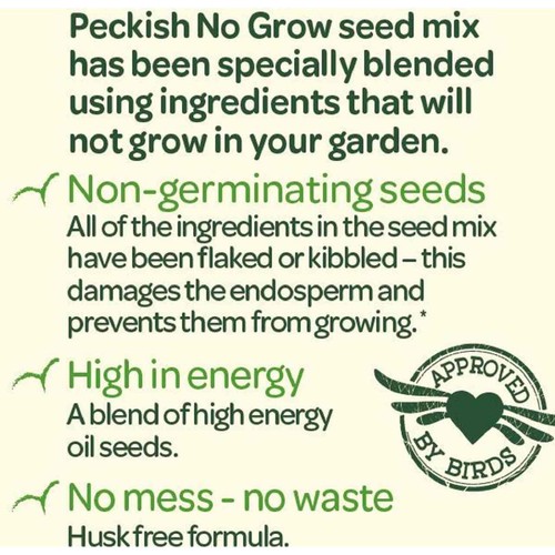 Peckish No Grow Seed Mix For Wild Birds