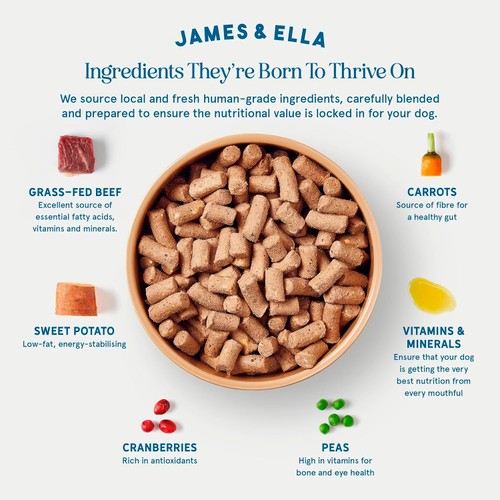 James & Ella Freeze Dried Raw Beef Complete Dog Food