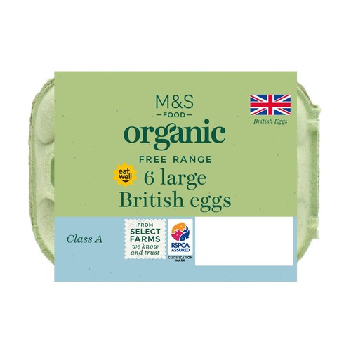 M&S Organic Free Range Large Eggs