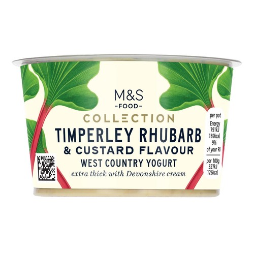 M&S Collection Timperley Rhubarb & Custard Flavour West Country Yogurt
