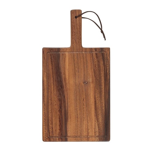 Tala Chunky Handled Board With Groove in Lacquered Acacia
