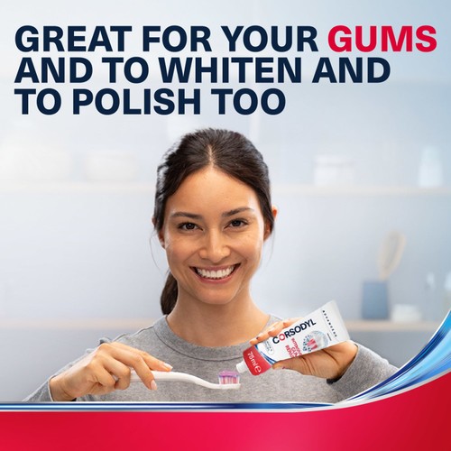 Corsodyl Advanced + Intensive Gum Repair Toothpaste White & Polish