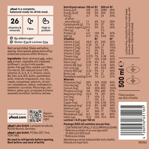 Yfood Classic Chocolate