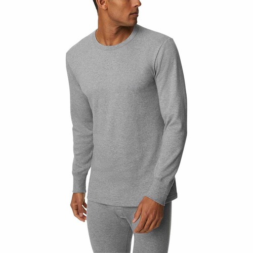 M&S Mens Heatgen Medium Thermal Long Sleeve Top, S, Grey