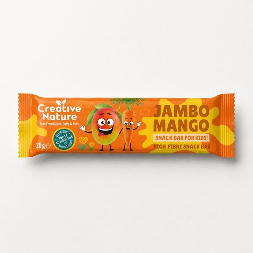 Creative Nature Mango & Carrot Kids snack bar Multipack