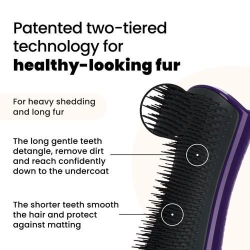 Pet Teezer De-Shedding Dog Grooming Brush