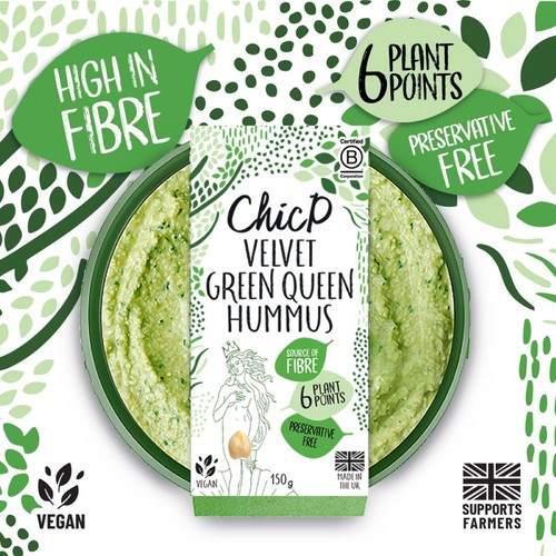 ChicP Velvet Green Queen Hummus