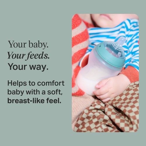 Tommee Tippee Natural Start Silicone Bottle 2 x 260ml pack