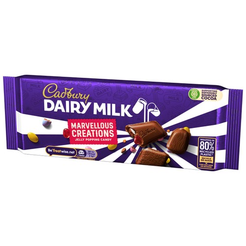 Cadbury Marvellous Creations Jelly Popping Candy Chocolate Bar