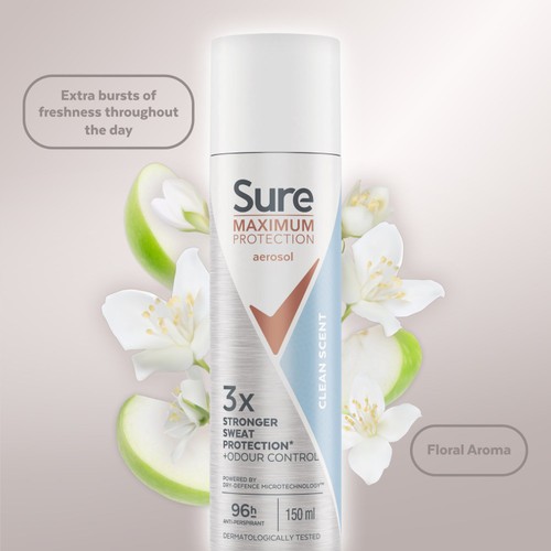 Sure Women 96hr  Maximum Protection Clean Scent Anti-Perspirant