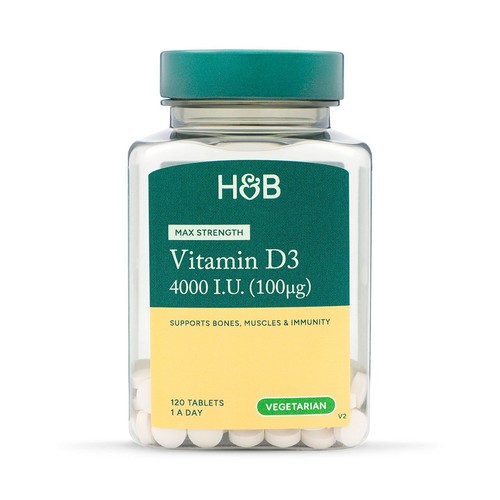 Holland & Barrett Vitamin D3 4000 I.U. 100ug 