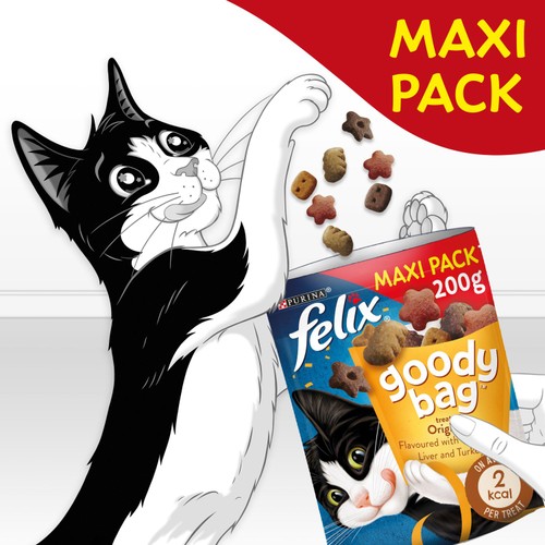 Felix Goody Bag Original Chicken Liver and Turkey Cat Treats