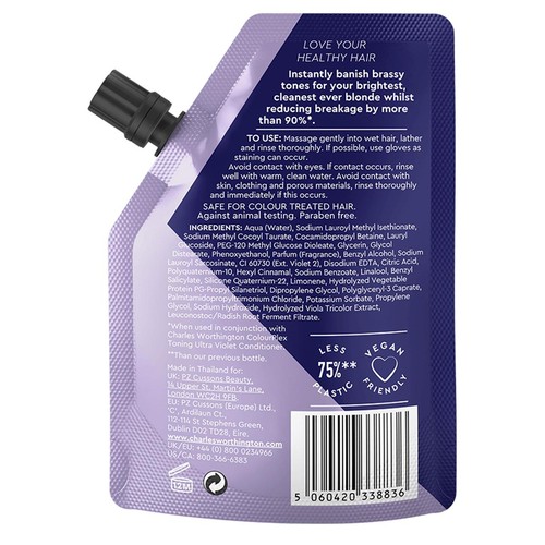 Charles Worthington Colourplex Toning Ultra Violet Shampoo Takeaway