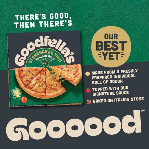 Goodfella's Stonebaked Thin Margherita Cheese Pizza