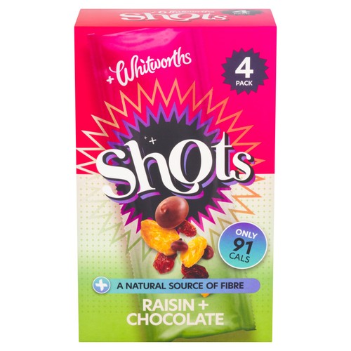 Whitworths Shots Snack Pack Raisin & Chocolate