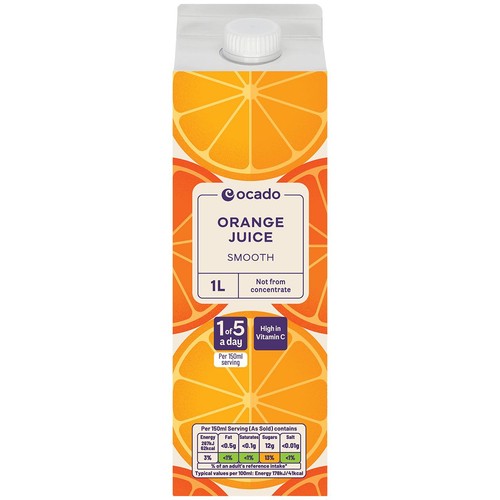 Ocado Orange Juice Smooth Not From Concentrate