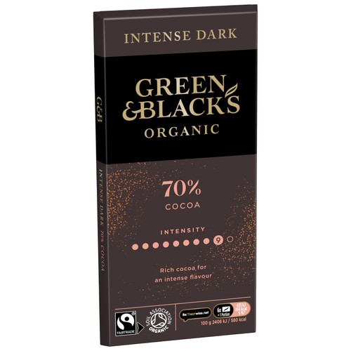 Green & Black's 70% Organic Dark Chocolate Bar