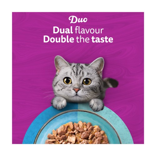 Whiskas 1+ Duo Ocean Delights Adult Wet Cat Food Pouches in Jelly