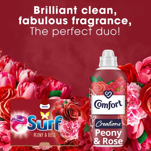 Surf Peony & Rose 3 in 1  Laundry Washing Detergent Capsules 15 Washes