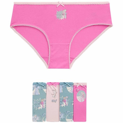M&S Girls Disney Frozen Knickers, 6-7 Years, Multi