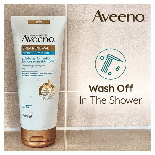 Aveeno Skin Renewal Gentle Body Scrub for Radiant Skin
