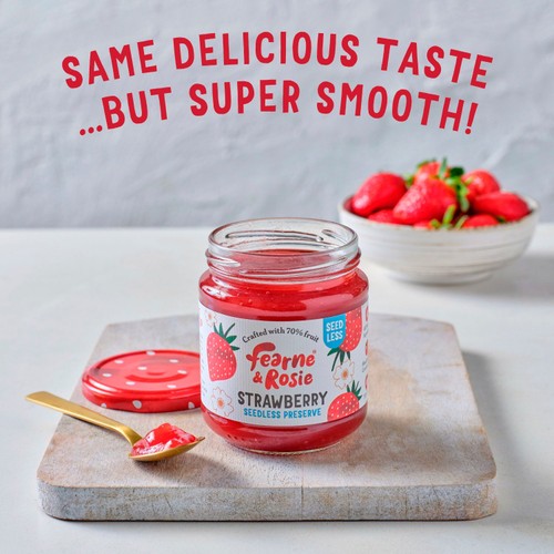 Fearne & Rosie Strawberry Seedless Jam 70% Fruit