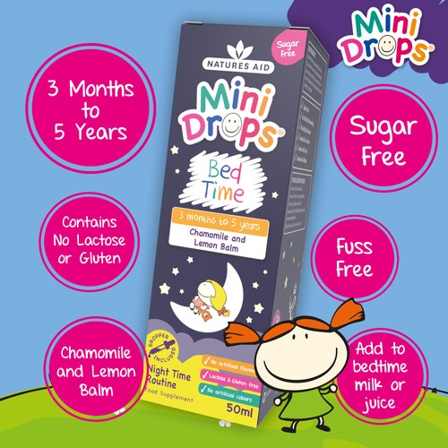 Natures Aid Mini Drops Bed Time (Chamomile & Lemon Balm)