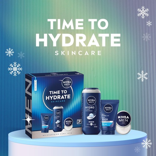 NIVEA MEN Time to Hydrate Trio Gift Set