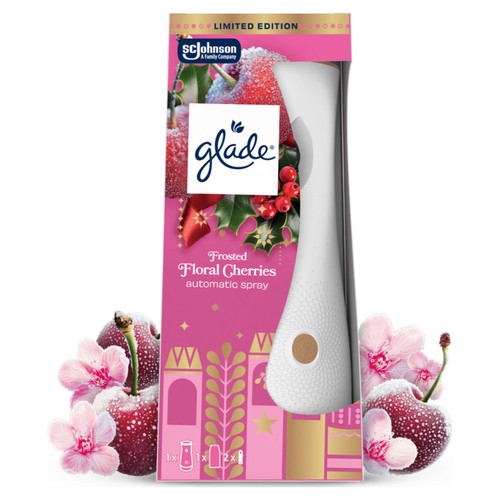 Glade Automatic Spray Air Freshener Holder & Refill Frosted Floral Cherries