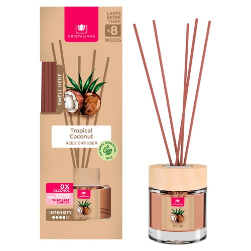 Cristalinas Reed Diffuser Tropical Coconut