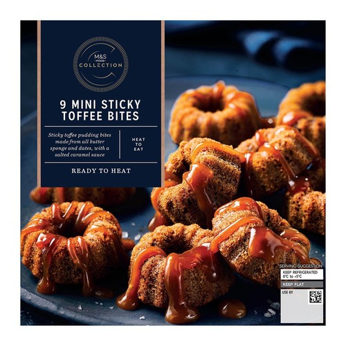 M&S 9 Mini Sticky Toffee Bites