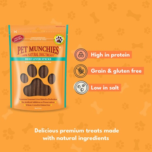 Pet Munchies 100% Natural Beef Liver Stick Dog Treats