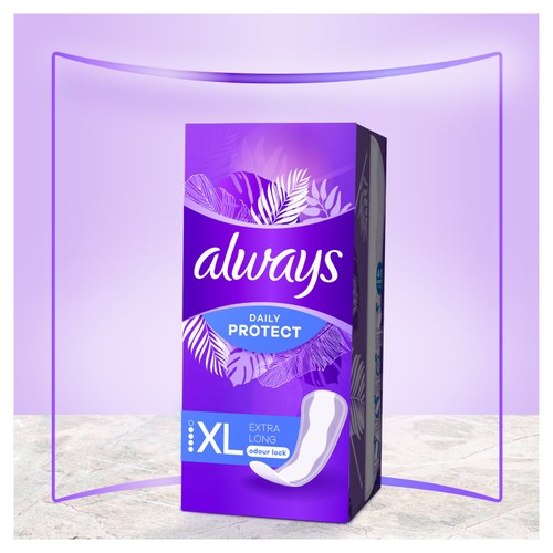 Always Dailies Liners Extra Long Scented 48 Count
