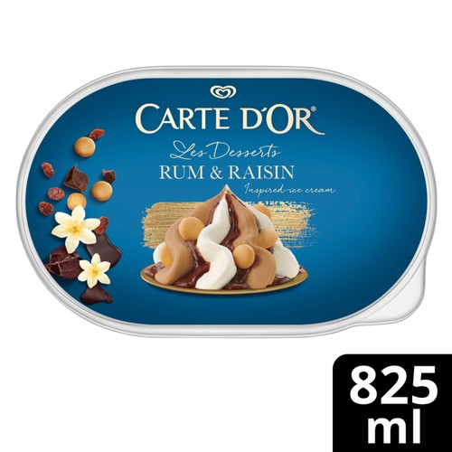 Carte D'Or Rum & Raisin Inspired Ice Cream Tub Dessert