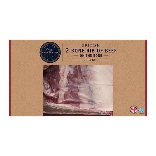 M&S British 2 Bone Rib of Beef
