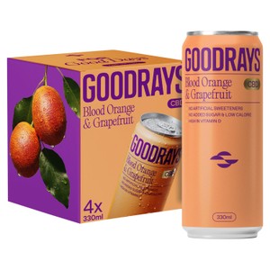 Goodrays CBD Drinks - Blood Orange & Grapefruit