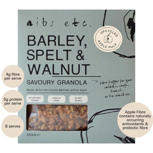 nibs etc. Barley, Spelt & Walnut savoury Granola
