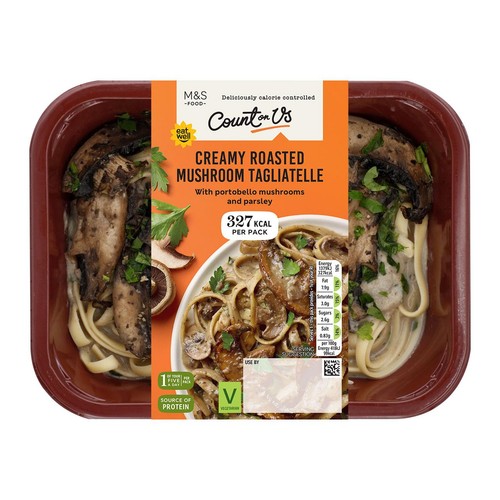 M&S Count On Us Creamy Roasted Mushroom Tagliatelle