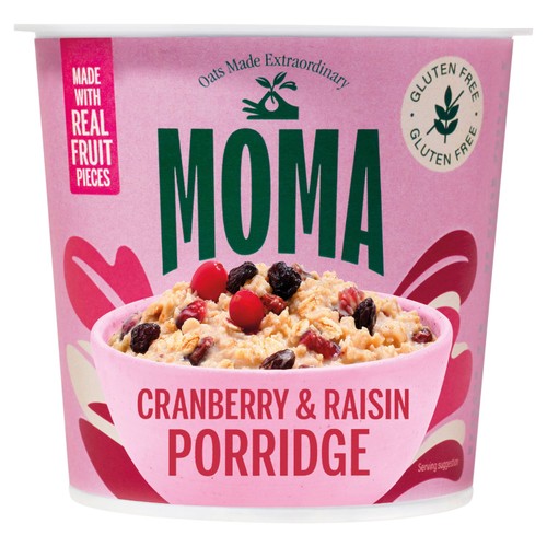 MOMA Gluten Free  Cranberry & Raisin Jumbo Oat Porridge Pot 