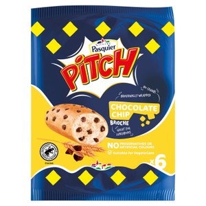 Brioche Pasquier Pitch Chocolate Chip Brioche 6 Pack