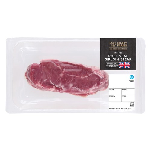 M&S Select Farms British Rose Veal Sirloin Steak