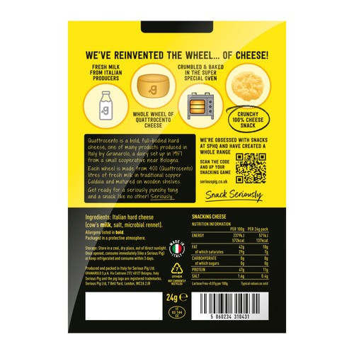 Serious Pig Snacking Cheese