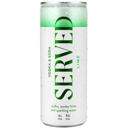 Served Lime Hard Seltzer
