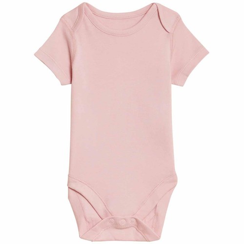 M&S 7P Bodysuits, NB, Pink Mix