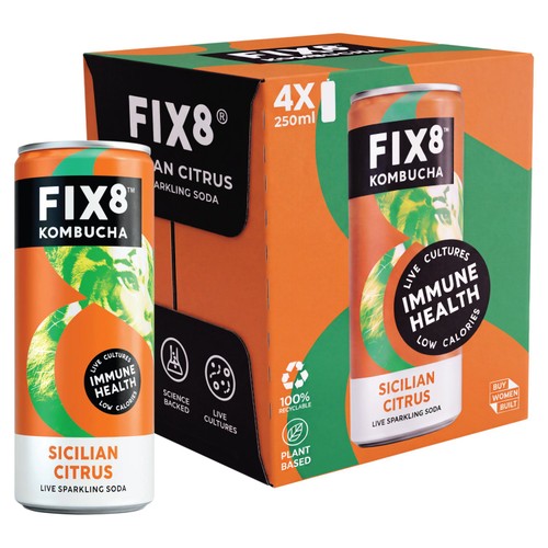 Fix8 Sicilian Citrus Kombucha Multipack