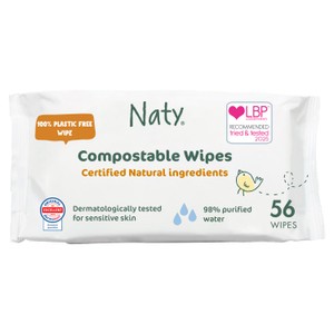 Naty Compostable Wipes Unscented Triple Pack