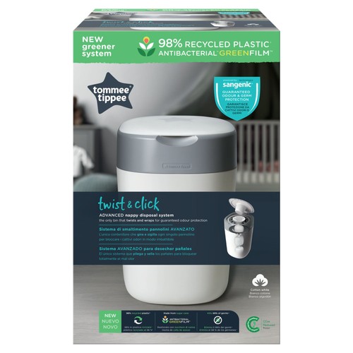 Tommee Tippee Twist & Click Nappy Bin + Casette