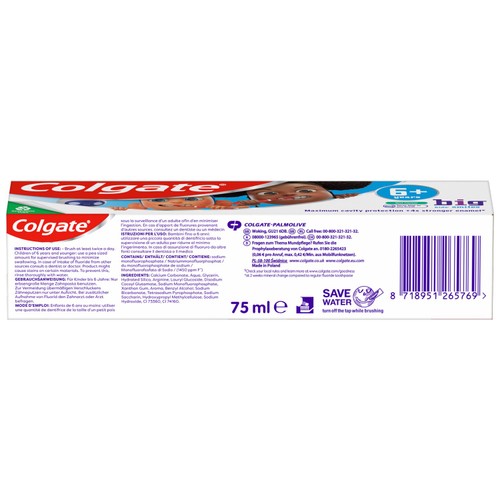 Colgate Kids Mild Mint Toothpaste, 6-9 years