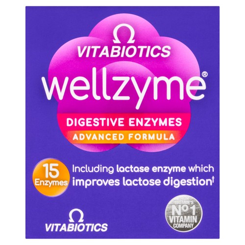 Vitabiotics Wellzyme Digestive Enzymes Advanced Formula Capsules 